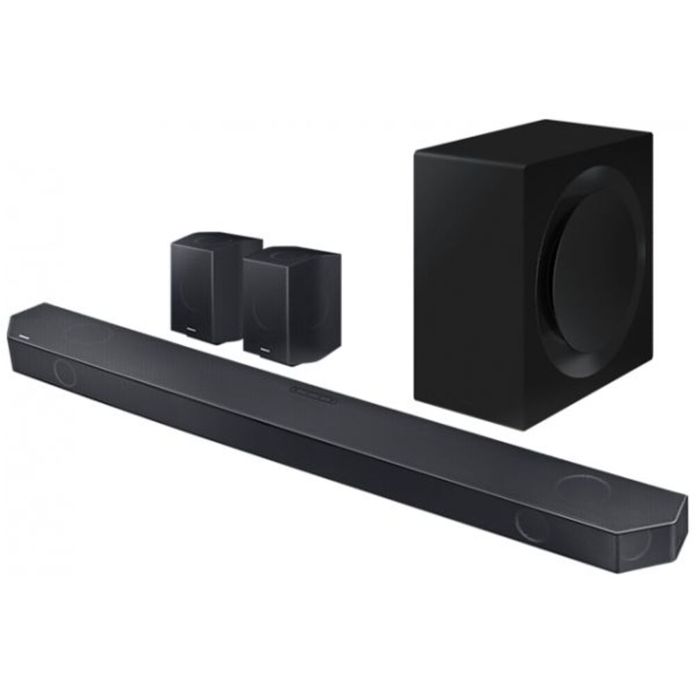 Samsung HW-Q990C, 11.1.4-Kanal Dolby Atmos Soundbar mit Wireless Subwoofer & Rearlautsprecher-Set, Schwarz (HW-Q990C/EN)