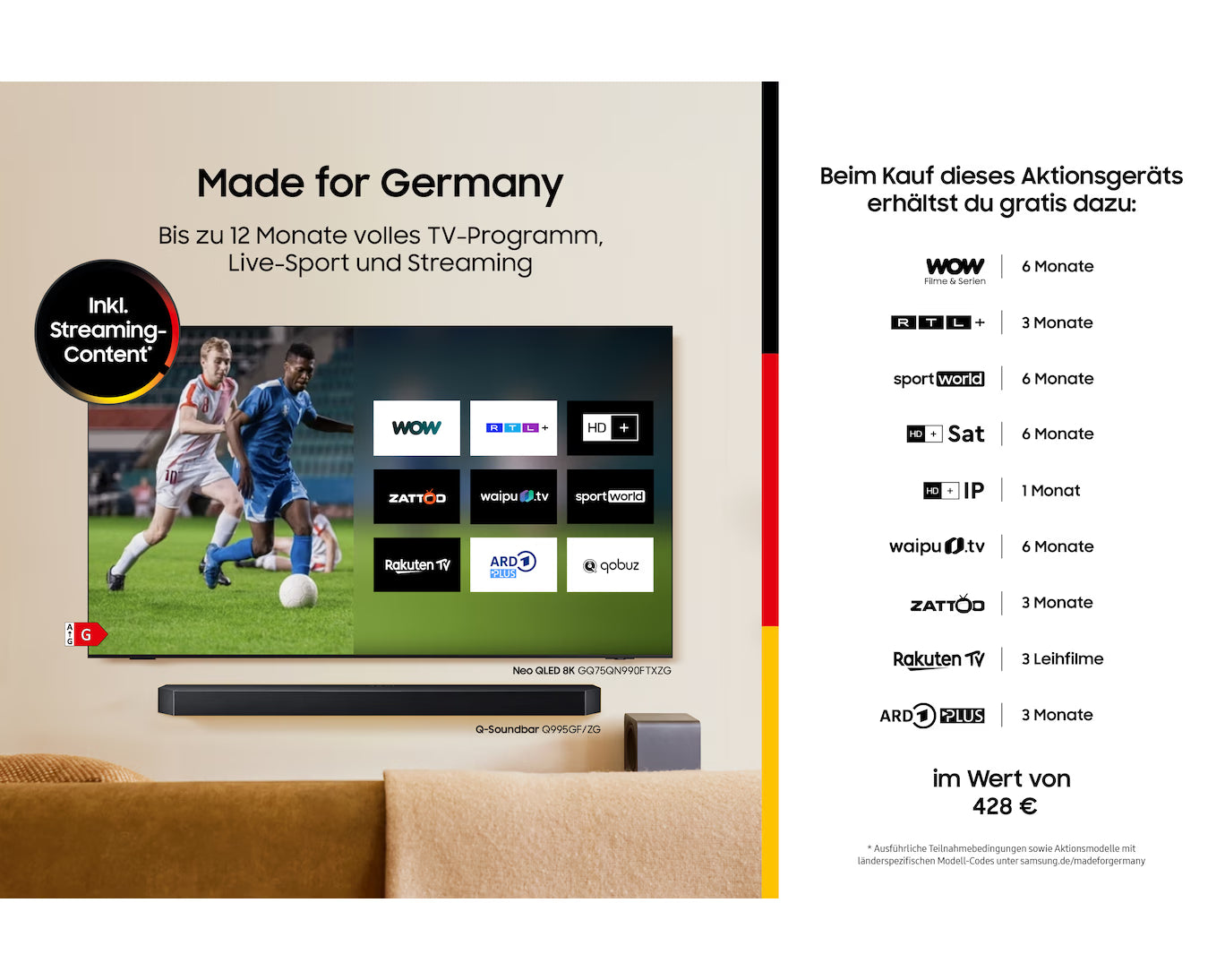 Samsung QE65QN94FATXXN 65" 4K Neo QLED – Black Friday −400 CHF mit Code P-QN65-400 + S25 Edge